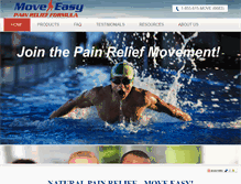 Tablet Screenshot of moveeasypainrelief.com